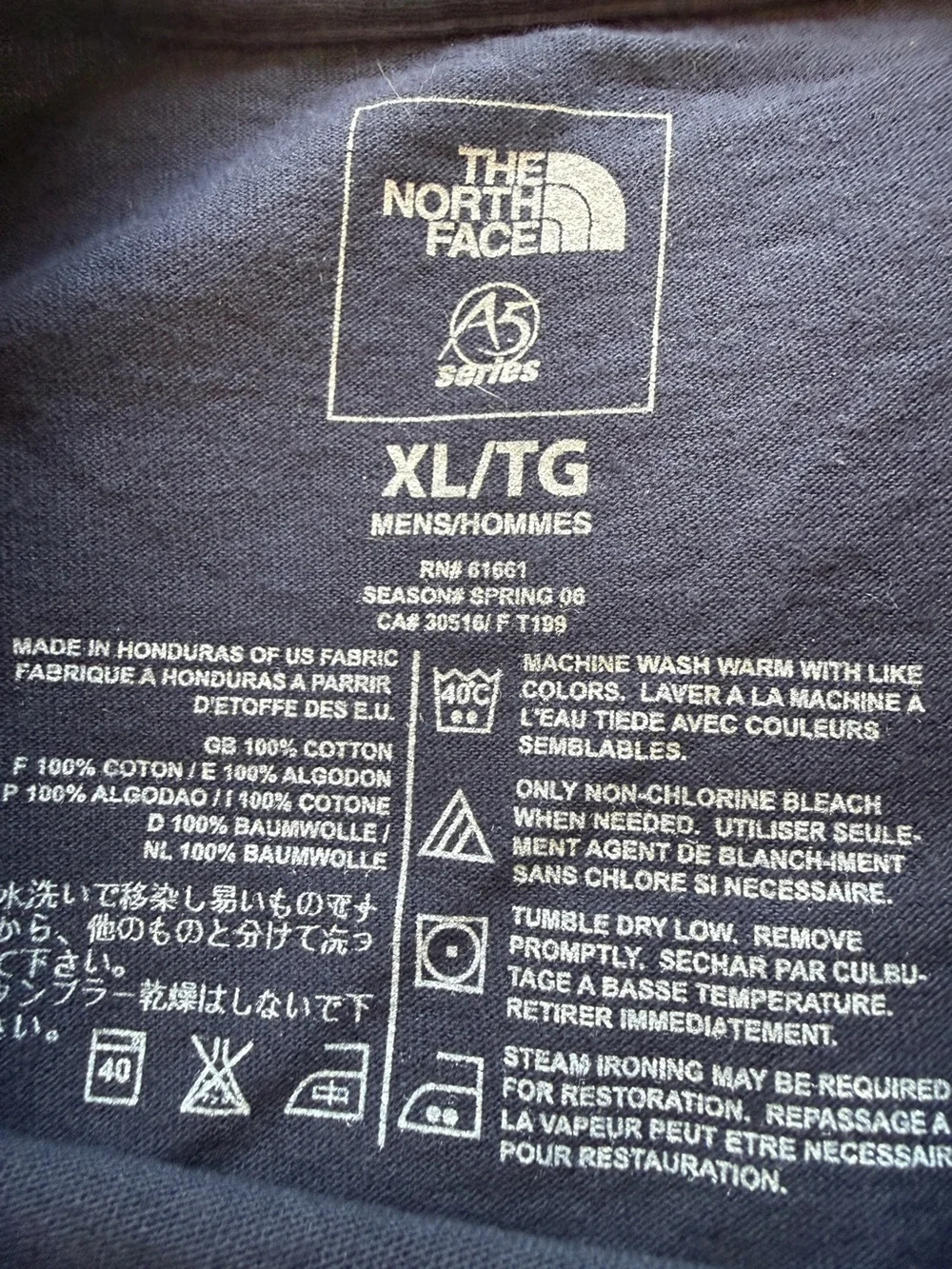 The North Face Take A Hike Graphic Tee Navy Blue XL